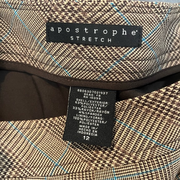 Apostrophe Stretch size 12 Light Brown Skirt - Picture 2 of 3